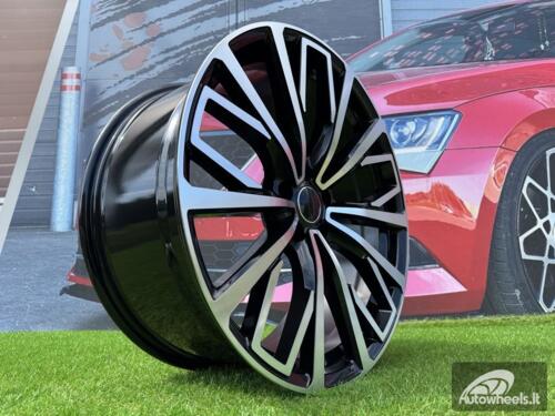 Ratlankis R20x8.5  5X112  ET  43  66.5  B1453  (XFE389)  Black Polished (MB)  For AUD  (K4+P2)