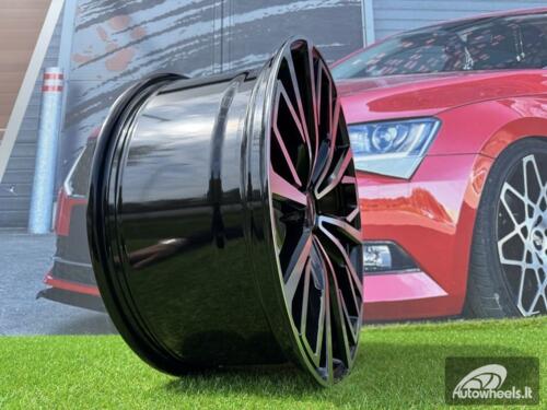 Ratlankis R20x8.5  5X112  ET  43  66.5  B1453  (XFE389)  Black Polished (MB)  For AUD  (K4+P2)