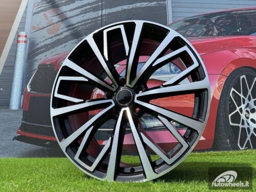 Ratlankis R20x8.5  5X112  ET  43  66.5  B1453  (XFE389)  Black Polished (MB)  For AUD  (K4+P2)