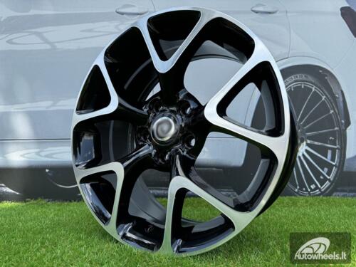 Ratlankis R18x7.5  5X105  ET  44  56.6  E236  (XF076)  Black Polished (MB)  For OPEL  (P1)