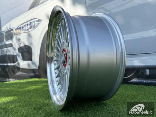 Ratlankis R17x8  5X120  ET  20  74.1  7307F  Silver+Polished Lip (SP)  For BMW  (P1+P)  (ALPINA Style (Front+Rear))