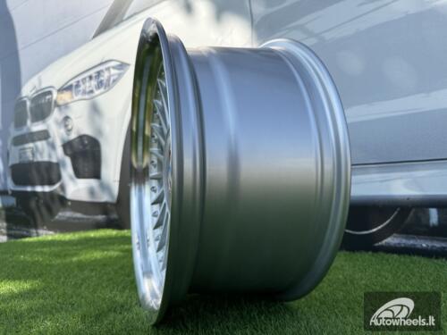Ratlankis R17x8  5X120  ET  20  74.1  7307F  Silver+Polished Lip (SP)  For BMW  (P1+P)  (ALPINA Style (Front+Rear))