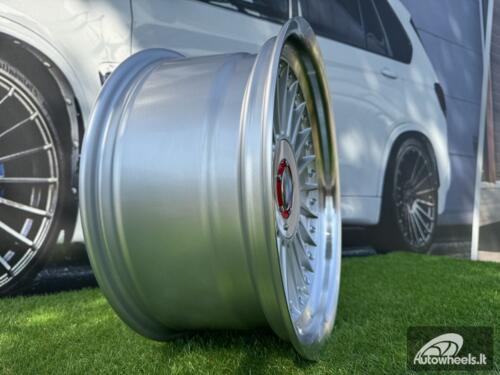 Ratlankis R17x8  5X120  ET  20  74.1  7307F  Silver+Polished Lip (SP)  For BMW  (P1+P)  (ALPINA Style (Front+Rear))