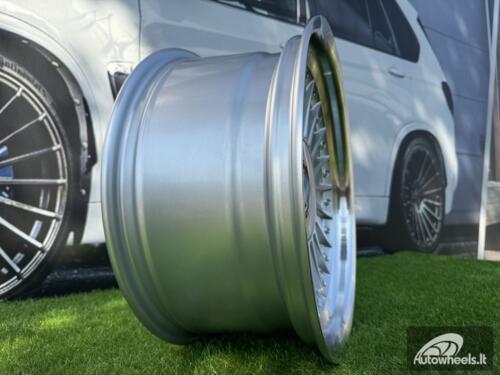 Ratlankis R17x8  5X120  ET  20  74.1  7307F  Silver+Polished Lip (SP)  For BMW  (P1+P)  (ALPINA Style (Front+Rear))