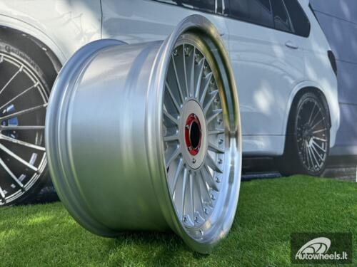 Ratlankis R17x8  5X120  ET  20  74.1  7307F  Silver+Polished Lip (SP)  For BMW  (P1+P)  (ALPINA Style (Front+Rear))