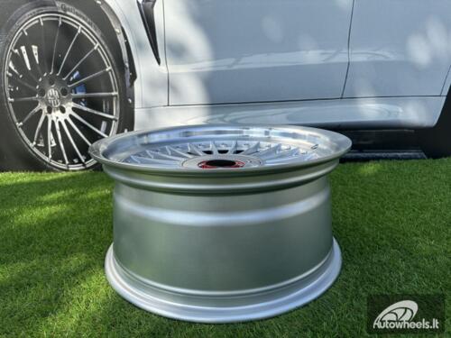 Ratlankis R17x8  5X120  ET  20  74.1  7307F  Silver+Polished Lip (SP)  For BMW  (P1+P)  (ALPINA Style (Front+Rear))
