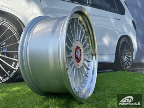 Ratlankis R17x9  5X120  ET  15  74.1  7307R  Silver+Polished Lip (SP)  For BMW  (P1+P)  (ALPINA Style (Front+Rear))