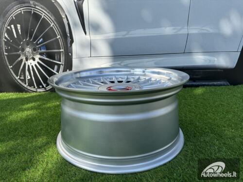 Ratlankis R17x9  5X120  ET  15  74.1  7307R  Silver+Polished Lip (SP)  For BMW  (P1+P)  (ALPINA Style (Front+Rear))
