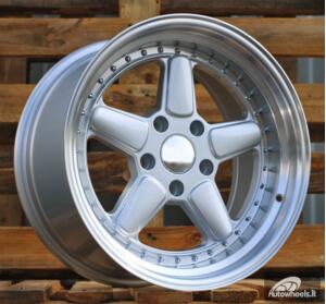 Ratlankis R17x7.5  5X120  ET  30  72.6  7961F  Silver+Polished Lip (SP)  For BMW  (P)  (AC Schnitzer Style (Front+Rear))