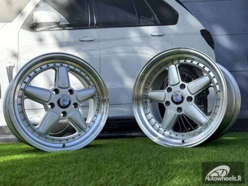 Ratlankis R17x7.5  5X120  ET  30  72.6  7961F  Silver+Polished Lip (SP)  For BMW  (Z5)  (AC Schnitzer Style (Front+Rear))