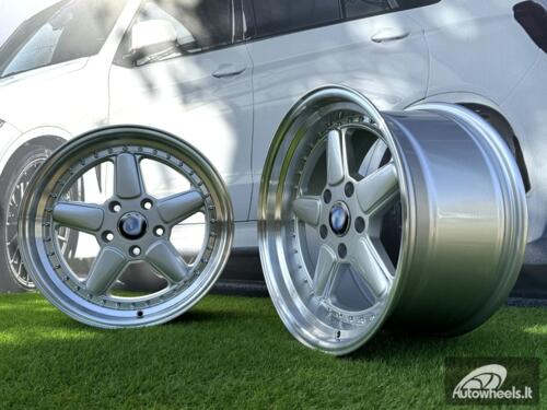 Ratlankis R17x7.5  5X120  ET  30  72.6  7961F  Silver+Polished Lip (SP)  For BMW  (Z5)  (AC Schnitzer Style (Front+Rear))