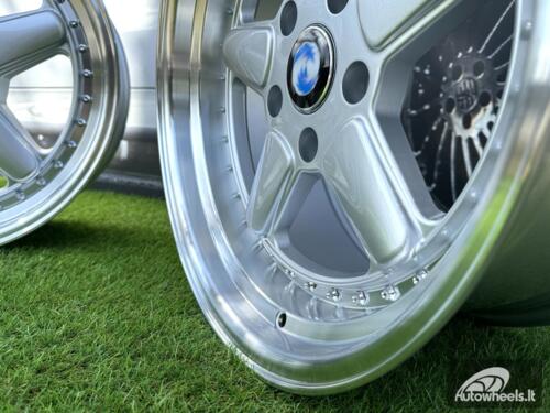 Ratlankis R17x7.5  5X120  ET  30  72.6  7961F  Silver+Polished Lip (SP)  For BMW  (Z5)  (AC Schnitzer Style (Front+Rear))