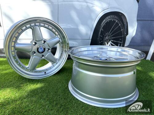 Ratlankis R17x7.5  5X120  ET  30  72.6  7961F  Silver+Polished Lip (SP)  For BMW  (Z5)  (AC Schnitzer Style (Front+Rear))