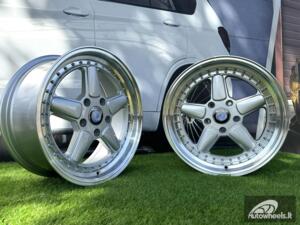 Ratlankis R17x7.5  5X120  ET  30  72.6  7961F  Silver+Polished Lip (SP)  For BMW  (Z5)  (AC Schnitzer Style (Front+Rear))