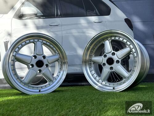 Ratlankis R17x9  5X120  ET  25  72.6  7961F  Silver+Polished Lip (SP)  For BMW  (Z5+P2)  (AC Schnitzer Style (Front+Rear))