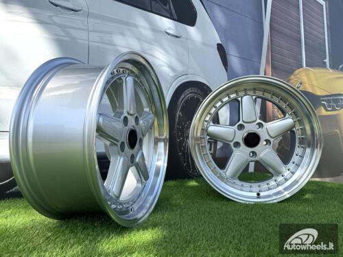 Ratlankis R17x9  5X120  ET  25  72.6  7961F  Silver+Polished Lip (SP)  For BMW  (Z5+P2)  (AC Schnitzer Style (Front+Rear))