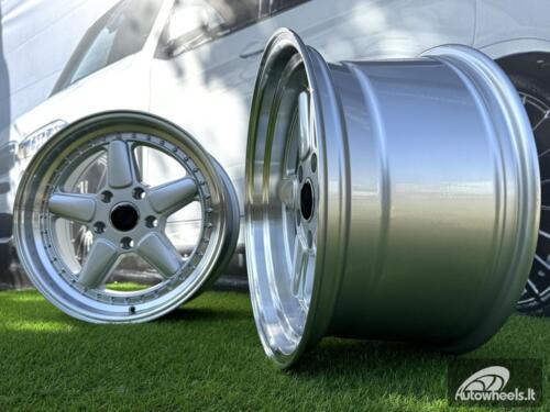 Ratlankis R17x9  5X120  ET  25  72.6  7961F  Silver+Polished Lip (SP)  For BMW  (Z7)  (AC Schnitzer Style (Front+Rear))