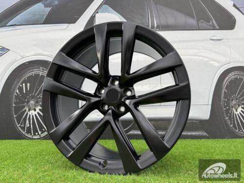 Ratlankis R22x9  5X120  ET  35  64.1  YF5591  (FB681)  Black Half Matt (BLHM)  For TESLA  (Z5)  (HYBRID FORGED Model S/X (Front+Rear))