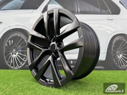 Ratlankis R22x9  5X120  ET  35  64.1  YF5591  (FB681)  Black Half Matt (BLHM)  For TESLA  (Z5)  (HYBRID FORGED Model S/X (Front+Rear))
