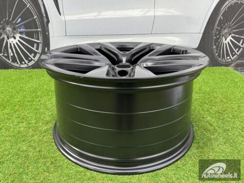 Ratlankis R22x9  5X120  ET  35  64.1  YF5591  (FB681)  Black Half Matt (BLHM)  For TESLA  (Z5)  (HYBRID FORGED Model S/X (Front+Rear))