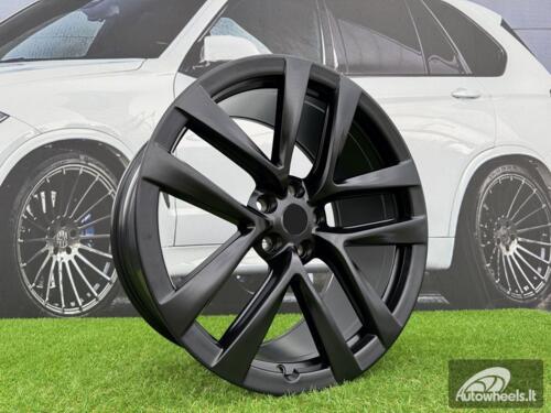 Ratlankis R22x10  5X120  ET  35  64.1  YF5591  (FB681)  Black Half Matt (BLHM)  For TESLA  (Z5)  (HYBRID FORGED Model S/X (Front+Rear))