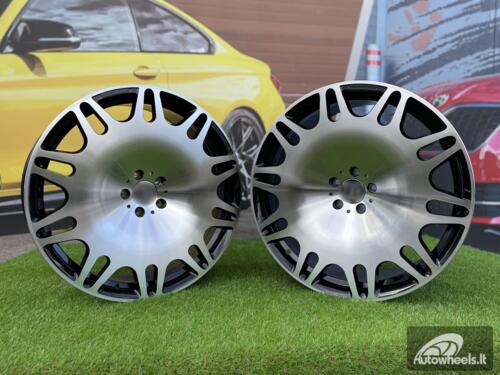 Ratlankis R22x9  5X112  ET  32  66.6  XE629  Black Polished (MB)  For MER  (P1+K4)  (HYBRID FORGED New BRABUS (Front+Rear))