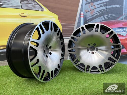 Ratlankis R22x9  5X112  ET  32  66.6  XE629  Black Polished (MB)  For MER  (P1+K4)  (HYBRID FORGED New BRABUS (Front+Rear))