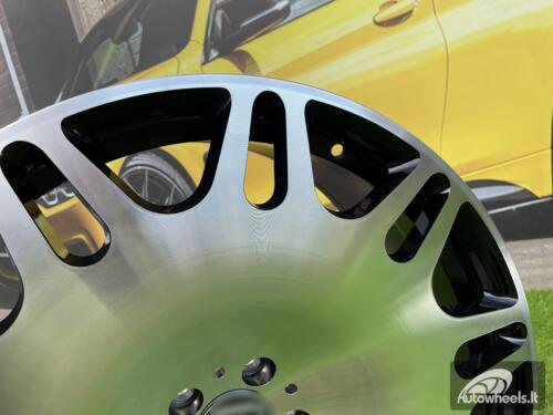 Ratlankis R22x10.5  5X112  ET  38  66.6  XE629  Black Polished (MB)  For MER  (K4)  (HYBRID FORGED New BRABUS (Front+Rear))