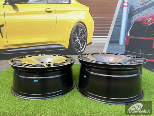 Ratlankis R22x10.5  5X112  ET  38  66.6  XE629  Black Polished (MB)  For MER  (K4+P1)  (HYBRID FORGED New BRABUS (Front+Rear))