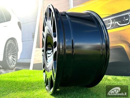 Ratlankis R22x9  5X112  ET  32  66.6  XE629  Black (BL)  For MER  (P1)  (HYBRID FORGED New BRABUS (Front+Rear))