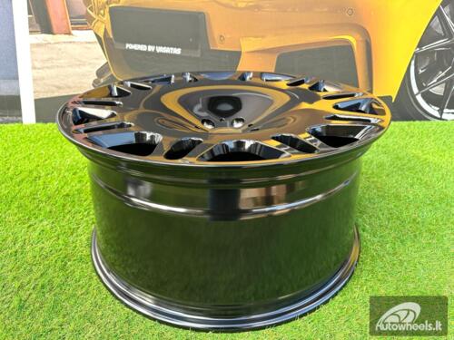 Ratlankis R22x9  5X112  ET  32  66.6  XE629  Black (BL)  For MER  (P1)  (HYBRID FORGED New BRABUS (Front+Rear))