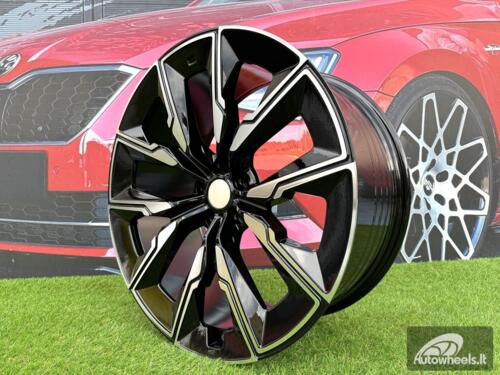 Ratlankis R21x8.5  5X112  ET  25  66.6  FBX144  Black Polished (MB)  For BMW  (Z5+A)  (HYBRID FORGED (Rear+Front))