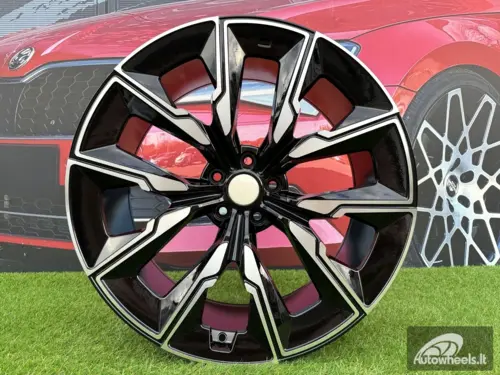 Ratlankis R21x8.5  5X112  ET  25  66.6  FBX144  Black Polished (MB)  For BMW  (Z5)  (HYBRID FORGED (Rear+Front))