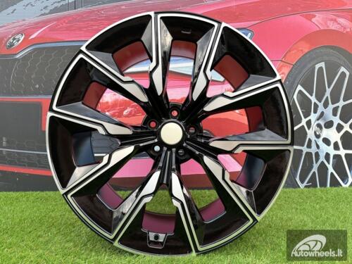 Ratlankis R21x10  5X112  ET  41  66.6  FBX144  Black Polished (MB)  For BMW  (Z5+A)  (HYBRID FORGED (Rear+Front))