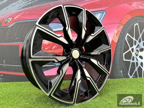 Ratlankis R21x10  5X112  ET  41  66.6  FBX144  Black Polished (MB)  For BMW  (Z5+A)  (HYBRID FORGED (Rear+Front))