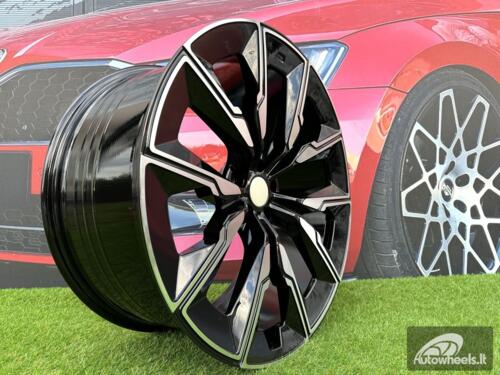 Ratlankis R21x10  5X112  ET  41  66.6  FBX144  Black Polished (MB)  For BMW  (Z5+A)  (HYBRID FORGED (Rear+Front))