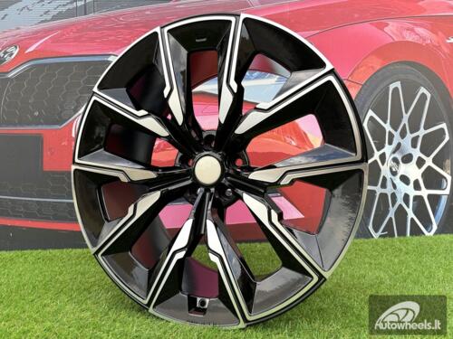 Ratlankis R21x10  5X112  ET  41  66.6  FBX144  Black Polished (MB)  For BMW  (Z5)  (HYBRID FORGED (Rear+Front))