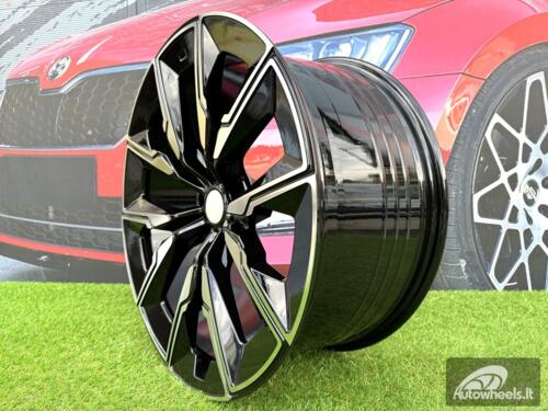 Ratlankis R21x10  5X112  ET  41  66.6  FBX144  Black Polished (MB)  For BMW  (Z5)  (HYBRID FORGED (Rear+Front))
