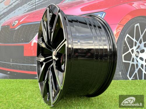 Ratlankis R21x10  5X112  ET  41  66.6  FBX144  Black Polished (MB)  For BMW  (Z5)  (HYBRID FORGED (Rear+Front))