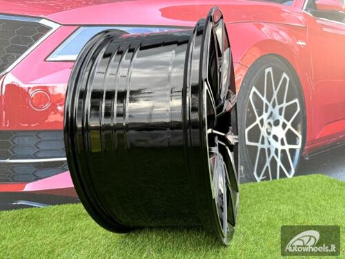 Ratlankis R21x10  5X112  ET  41  66.6  FBX144  Black Polished (MB)  For BMW  (Z5)  (HYBRID FORGED (Rear+Front))