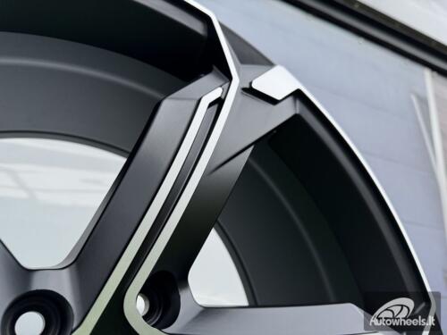 Ratlankis R22x9.5  5X112  ET  36  66.5  Y1201  (IN5633)  Black Polished Half Matt (MBHM)  For AUD  (Z5)  (Q8 E-tron)