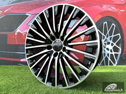 Ratlankis R18x8  5X112  ET  43  66.6  FBX132  Black Polished (MB)  For MER  (P1)  (HYBRID FORGED)