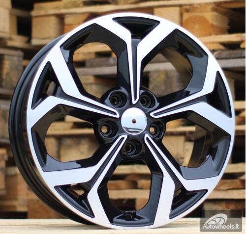 Ratlankis R16x6  5X114.3  ET  46  67.1  FE175  Black Polished (MB)  For KIA  (Z5)