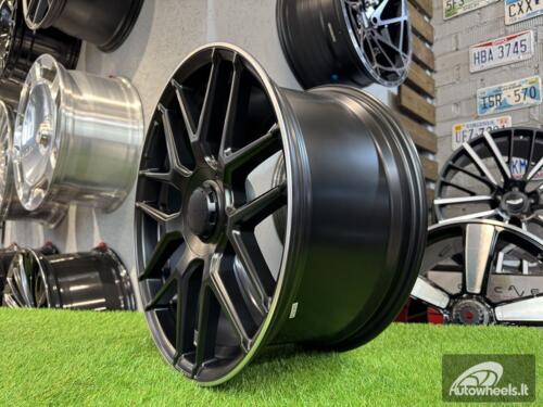 Ratlankis R19x8  5X112  ET  38  66.6  FE195  Black Half Matt+Polished Lip (BLHMPL)  For MER  (Z5)  (GLC Class (Rear+Front))