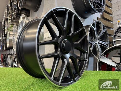 Ratlankis R19x8  5X112  ET  38  66.6  FE195  Black Half Matt+Polished Lip (BLHMPL)  For MER  (Z5)  (GLC Class (Rear+Front))