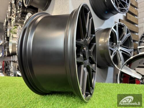 Ratlankis R19x8  5X112  ET  38  66.6  FE195  Black Half Matt+Polished Lip (BLHMPL)  For MER  (Z5)  (GLC Class (Rear+Front))
