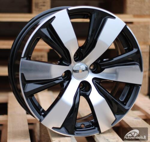 Ratlankis R16x6.5  4X108  ET  18  65.1  B1081  Black Polished (MB)  For PEUG  (P+Z4+Z3)