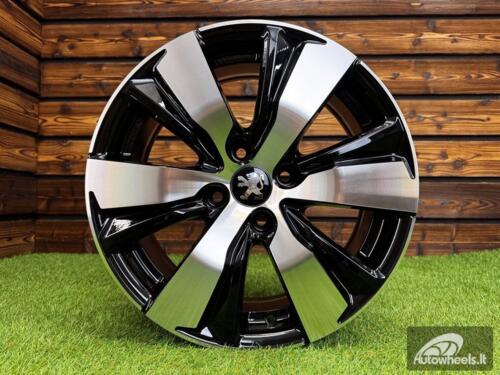 Ratlankis R16x6.5  4X108  ET  18  65.1  B1081  Black Polished (MB)  For PEUG  (P+Z4+Z3)
