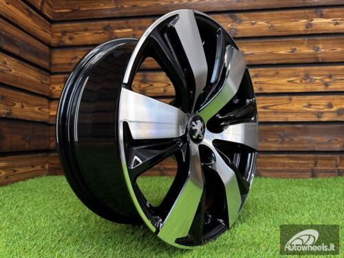 Ratlankis R16x6.5  4X108  ET  18  65.1  B1081  Black Polished (MB)  For PEUG  (P+Z4+Z3)