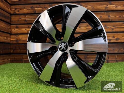 Ratlankis R16x6.5  4X108  ET  18  65.1  B1081  Black Polished (MB)  For PEUG  (P+Z4+Z3)